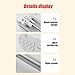 Haguka Plastic Wrap Dispenser with Slide Cutter Reusable Cling Film Dispenser Double Elastic Buckle Adjustable Length for Aluminum foil 1 Roll Plastic Food Wrap Included (White)
