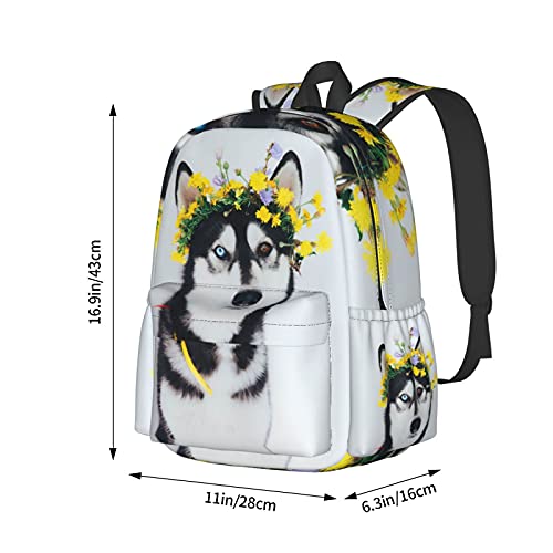 Sac à dos d'école Husky Puppy pour ordinateur portable 17 pouces - 4