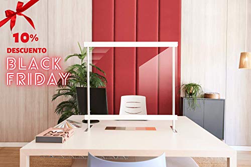 MAMPARA REUTILIZABLE PROTECCIÓN PET | IDEAL PARA OFICINAS O MOSTRADORES DEL CUALQUIER NEGOCIO (60x60)