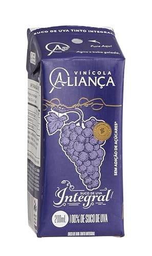 Suco De Uva Tinto Integral Aliança 200ml