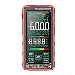 Niceminiwall Touch Screen Multimeter Suitable For Aneng 683 6000 NCV Tester Large Count Touch Screen Digital Multimeter For Voltage, Current, Resistance, Capacitance Measurement(Black)