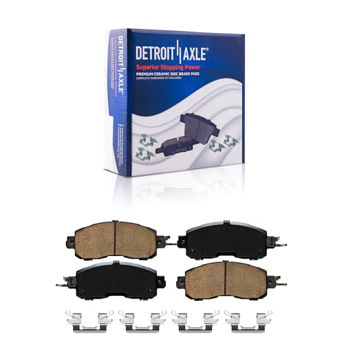 Image of Detroit Axle - Front Brake Kit for 2013-2025 Nissan Altima 2014 2015 2016 | 2017 2018 2019 2020 2021 2022 2023 2024, 11.65 inch inch Drilled Slotted Brake Rotors Copper-Free Ceramic Brake Pads Replacement