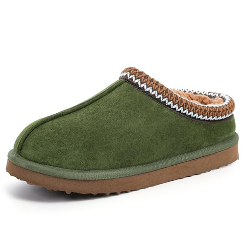 Image of Women's Slippers Fuzzy Cozy Short Ankle Shoes Indoor and Outdoor Mules Furry Warm House Slippers for Woman Cute Fluffy Clogs