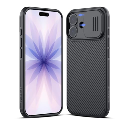 Nillkin Funda para iPhone 17 con Cubierta Protectora de Cámara CamShield Pro Case para Delgada a Prueba de Golpes, Compatible con iPhone 17 2025 5G  Negro