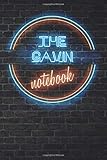 The GAVIN Notebook: Vintage Blank Ruled Personalized & Custom Neon Sign Name Dotted Notebook Journal...