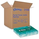Kimberly-Clark Professional Kleenex Professional Facial Tissue for Business (21195), Flat Tissue Boxes, 80 Junior Boxes / Case, 40 Tissues / Box, White