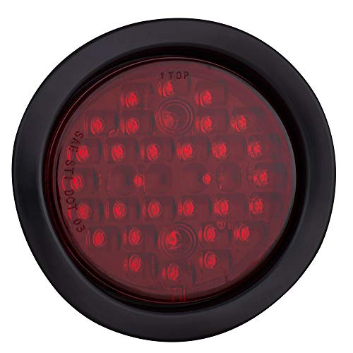 Luces LED traseras rojas 4" 32 LED para camiones y semis miniatura 3