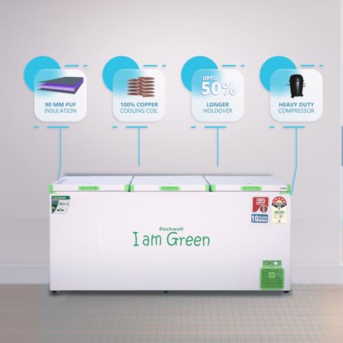 Image of Rockwell GFR1210F 998L Large Deep Freezer, Commercial Storage Freezer, 100% Copper Coil | Energy Efficient -25C to -18C | Heavy Duty PUF Insulation