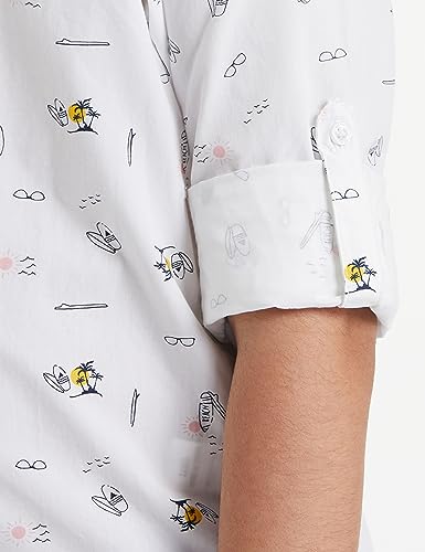Image of Amazon Brand - Jam & Honey Boys Boys 100% Cotton Printed Full Sleeves Shirt | Age 2-12 Years