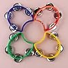 4Pcs Portable Double Row Tambourine Portable Mountable Tambourine Lightweight Half Moon Drum Kit Hand Held Half Moon Drum Kit for Musicians Singers Bands #1
