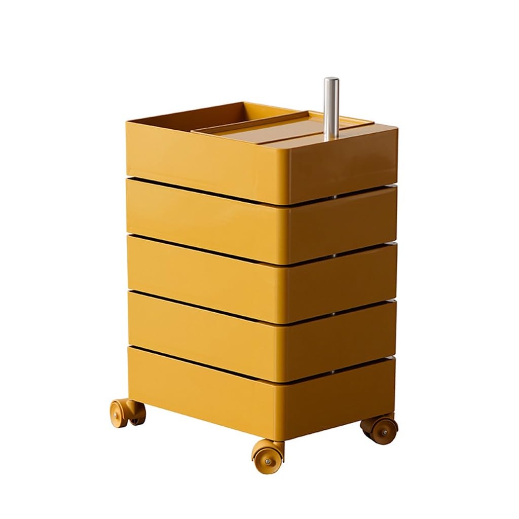 Table de chevet à domicile à roulettes pivotantes avec armoires de rangement de salon