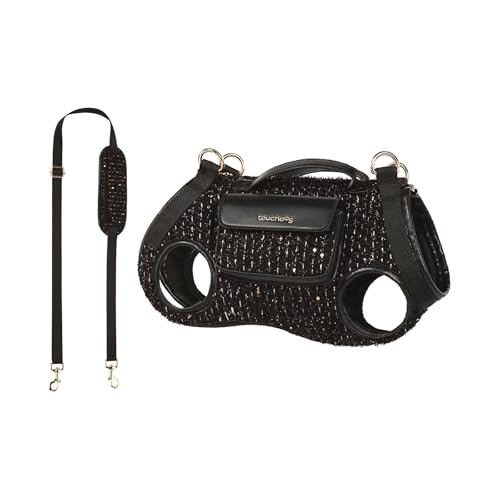 Nizzvlo 犬用リフトハーネス 軽量通気性 クッションベルト 小型犬向けキャリア 介護・歩行補助・術後ケア・階段サポート ハンドバッグとして持ち運び可 ピンク XS (XS,ブラック)
