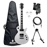 Kit Guitarra Tagima Almach LesPaul White + Capa + Acessórios
