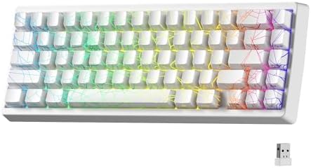 HITIME x XVX M67 Wireless 60% Percent Keyboard, QMK/VIA Gaming Ke...