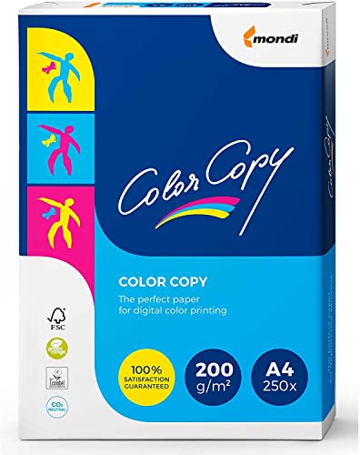 Color Copy A4 Copier 200gsm White Paper 250 Sheet - 2500 Sheets (2 Reams)