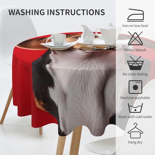 Nappe décorative de 152 cm Beagle imprimée durable pour table