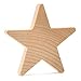 Wood Stars for Crafts, Wooden Stars Cutouts 1 Inch by 3/16 Inch, Pack of 50 Small Wooden Star for Crafts, Christmas, July 4th & Memorial Day by Woodpeckers