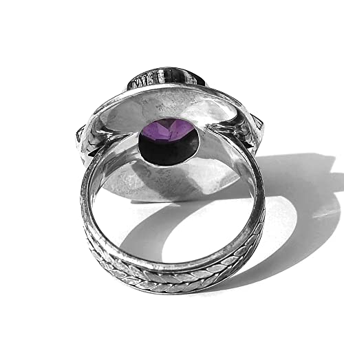 Bague améthyste argent 925, un bijou hypoallergénique et durable - 5