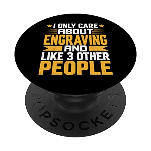 I Only Care About Grabador y Like Other 3 People PopSockets PopGrip Intercambiable