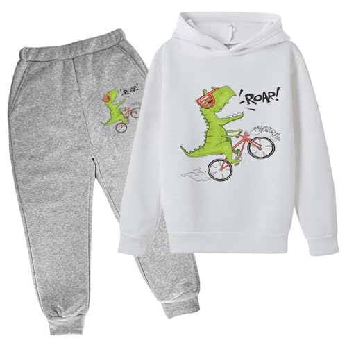 Conjunto juvenil de sudadera con capucha para temporada de otoño e invierno estilo informal y estampado único prendas de interior con manga larga y diseño tierno (Purple, 3-4 Years) #1