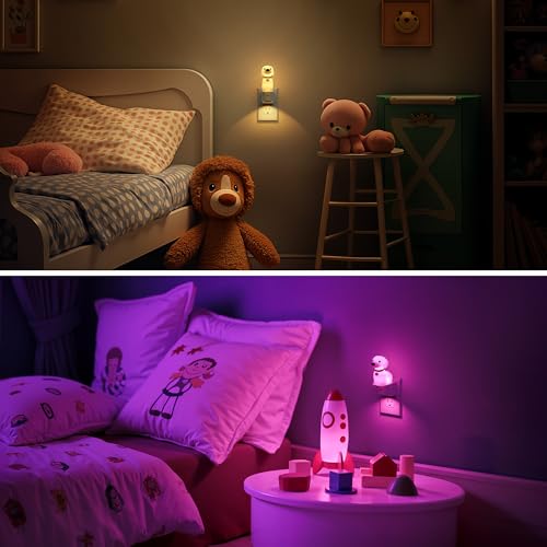Image of L LOHAS LED Night Light for Kids,3D Cute Puppy Dusk to Dawn Sensor | Dachshund Night Lights,RGB+Soft White 3000K,Dog Night Light,Birthday Gift Nightlight for Kids, Room Decor