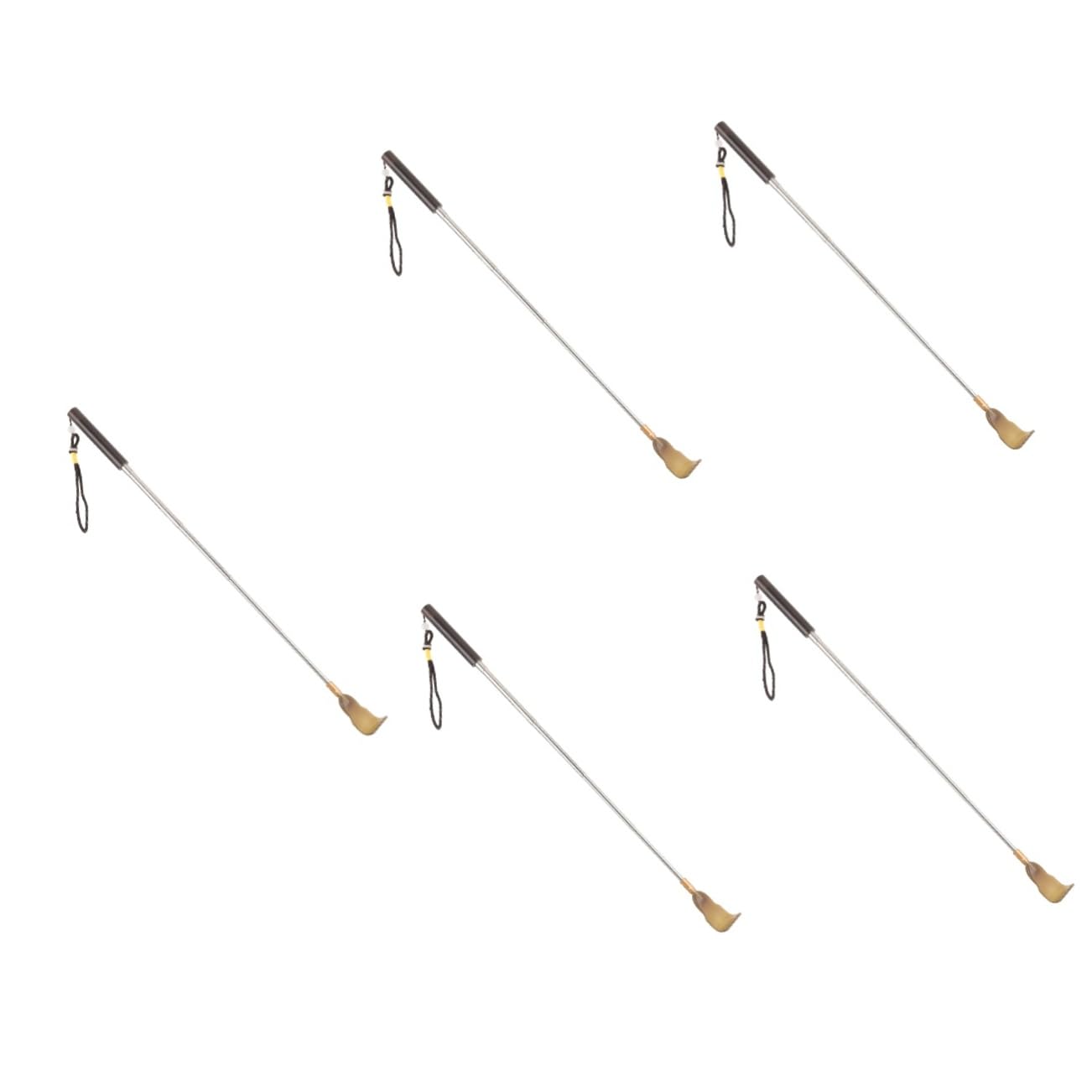 Healeved 5 Piezas Rascador Telescópico Rascador De Espalda Masaje Espalda Dispositivos Cuero Cabelludo Portátil Agarre Raspador Rascador Para Aliviar El Picor Rascador De Pies Aleación