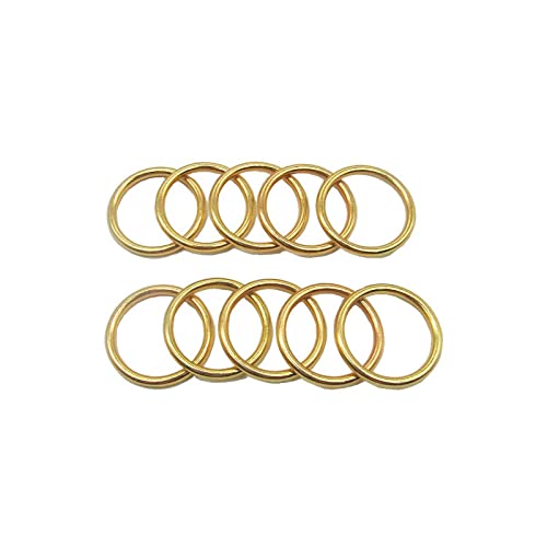 20 Pcs 1 Inch Gold Round Brass Rings, Metal Hoop Ring for Dream Catcher Crafts Accessories