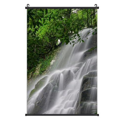 兵庫県 深緑の蘇武滝 ポスター 壁掛け 掛け画 兵庫県 深緑の蘇武滝 掛け絵 掛け軸 壁掛け 巻物 インテリア 絵画 写真 アートポスター 部屋飾りタペストリー 布ポスター 吊り掛け 壁 壁飾り多機能 壁アート玄関 壁の絵 掛絵 装飾画 40×60cmのサムネイル