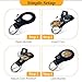 IELCJJ Premium Leather Coin Holder - Handmade Sobriety AA Coins Chip Keychain - Displays Both Sides of Sober Token Medallion Pet Challenge Coin - Black Waterproof Scratchproof Soft PVC Key Ring