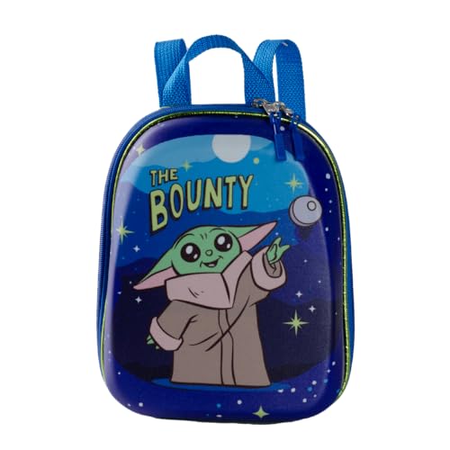 MOCHILA INFANTIL STAR WARS GROGU AZUL - DIPLOMATA - 3861CX24