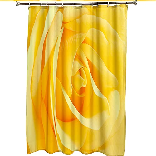 Rideau de douche rose et jaune pour illuminer votre salle de bain - 7