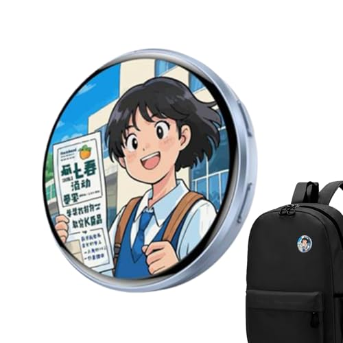 Pin Digital Electrónico | Pantalla Táctil IPS Vestible,LED con Pantalla Digital,para Viajes Diarios, Vacaciones, Cosplay, Eventos, Coleccionistas, Adolescentes y Adultos