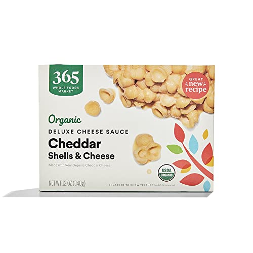 15% coupon - ★365 by WFM Organic Deluxe Cheddar Shells and Cheese Sauce, 12oz