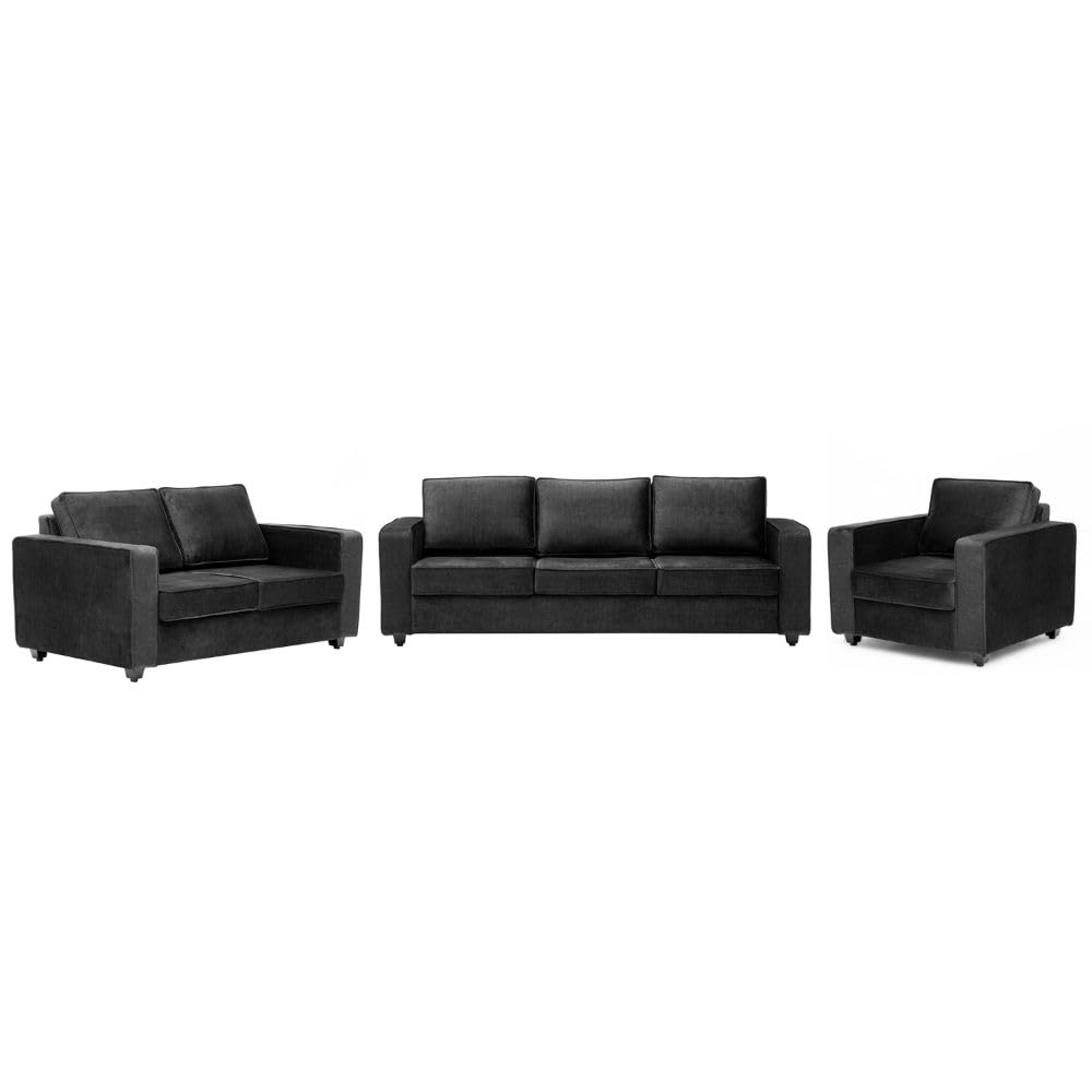 Wakefit Sofa Set for Living Room | 5 Years Warranty | Sofa Set, 3+2+1 Seater Sofa, Wooden Sofa Set for Living Room, Plus Size 6 Seater - Napper (Fabric, Vogue Graphite) (B0C73XHBQ7) Amazon Price History, Amazon Price Tracker