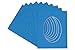 CountryArtHouse Bay Blue Acid Free 16x20 Oval Picture Frame Mat with White Core Bevel Cut for 13x17 Pictures - Fits 16x20 Frame - Pack of 1 Matboard