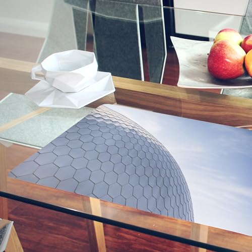 Sets de table dôme à facettes hexagonales design architectural haut de gamme - 6