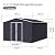Aquifta 10 x 12 FT Storage Shed, Metal Sheds with Sloping Roof and Lockable Door, Outdoor Shed for Backyard Garden Patio and Lawn, Dark Grey