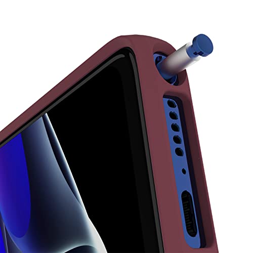 Image of Motorola Moto G Stylus 5G (2022) Marsala Red Protective Case - Slim Fit, Shock Absorbing, Camera Protector