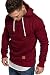 Produktbild REPUBLIX Herren Basic Kapuzenpullover Sweatjacke Pullover Hoodie Sweatshirt R-0051 Bordeaux 3XL