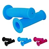 Fahrradgriffe Kinder Lenkergriffe Fahrrad Kinder 22mm mit Höchster Sicherheit Prallschutz Silikon Fahrradgriff Fahrrad Griffe Lenkergriffe Kinder für Roller Kinder Laufrad Kinderfahrrad (Blau)