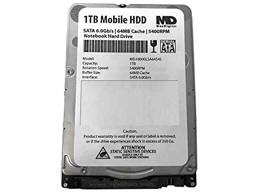 Maxdigitaldata 1Tb 5400Rpm 64Mb Cache (7Mm) Sata 6.0Gb/S 2.5Inch Mobile Hdd/Notebook Hard Drive - 2 Year Warranty #TOP1
