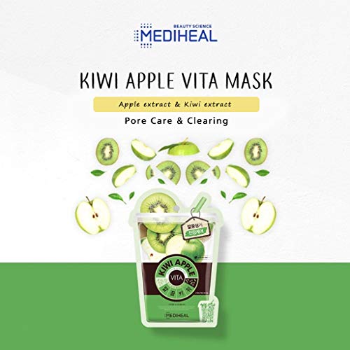 Mediheal Ade Facial Sheet Mask Combo 12 Pack - 6 Types Of Fresh Ade Mask, Hypoallergenic Tencel Sheet, Nourishing, Moisturizing, Clearing, Firming, Pore Tightening, Soothing #TOP4