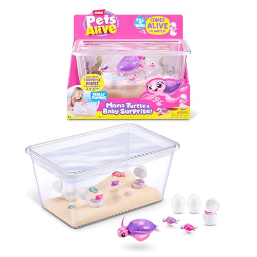 Pets Alive Mama Turtle Surprise de ZURU, brinquedo robot de tartaruga animal de estimação