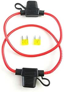 5-Pack 18 Gauge Mini Blade Inline Fuse Holders - Waterproof For Car, Truck, Boat