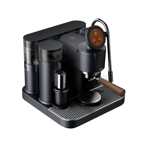 Meraki Dual Boiler Espresso Machine with Grinder and Built-In Dual Scales | Semi-automatic espresso machine with grind-by-weight precision at home