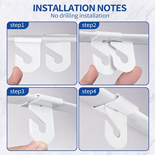 image for Wakhow 10 Pairs Drop Ceiling Hooks for Hanging, Suspended Track Ceilin