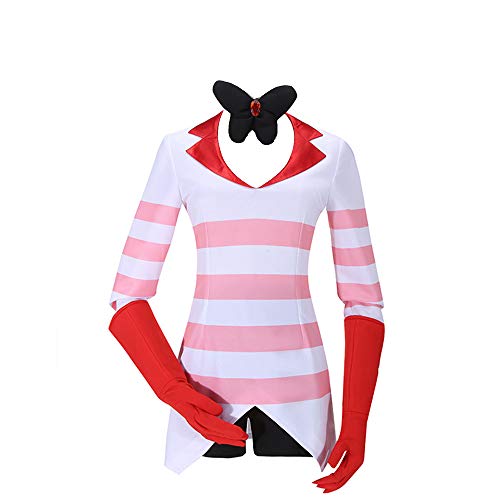 Cos-Love Hazbin Hotel Angel Dust Cosplay Costume Sweatshirt Shirt Outfit Halloween Christmas Dress Up for Women Men Cos-Love Hazbin Hotel Angel Dust Cosplay Costume Sweatshirt Shirt Outfit Halloween Christmas Dress Up for Women Men