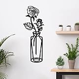 【Fácil de Instalar】- El producto incluye un adorno de pared en forma de rosa, 2 tornillos y 2 tornillos de expansión, completos con accesorios. Todo lo que tiene que hacer es perforar 2 agujeros en la pared y utilizar los accesorios incluidos para fijarlo donde quiera. Nota: Después de la instalación, compruebe que la fijación es segura y no está suelta.