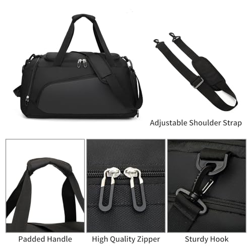 Sac d'entraînement avec compartiment à chaussures et organisateur multi-compartiments - 7