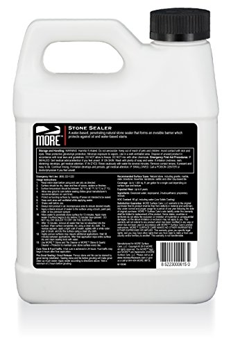 More Stone Sealer Stain Protection For Natural Stone And Tile Surfaces - Water Based Formula [Quart / 32 Oz.] #TOP1